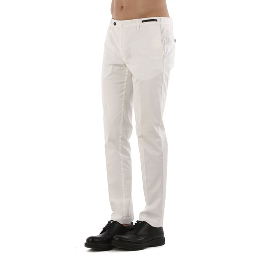 PT01 Spodnie dla Mężczyzn Na Wyprzedaży, biały, Bawełna, 2019, 48 56