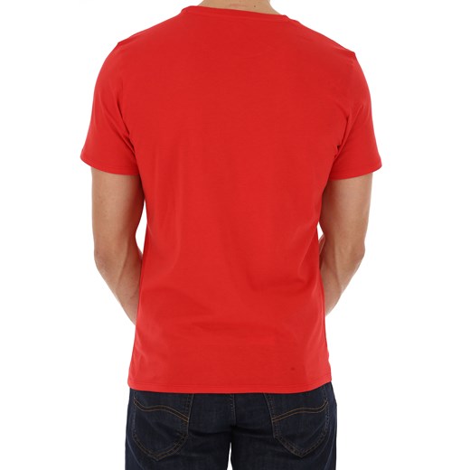 Lee Koszulka dla Mężczyzn, Czerwony, Bawełna, 2017, L M XL