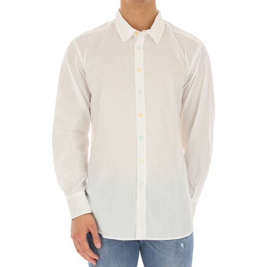 Paul Smith Koszula dla Mężczyzn, biały, Bawełna, 2019, M XL