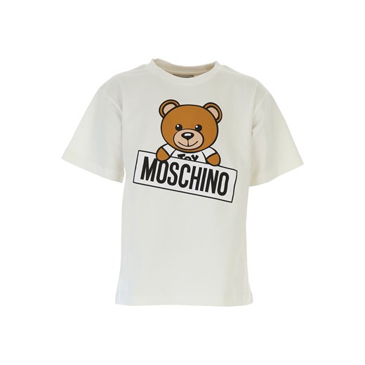 Moschino Koszulka Dziecięca dla Chłopców Na Wyprzedaży, Biały, Bawełna, 2019, 6Y 8Y