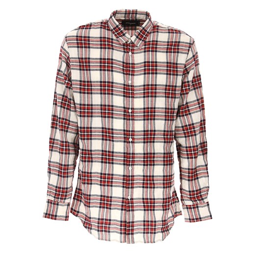 Dsquared Koszula dla Mężczyzn Na Wyprzedaży w Dziale Outlet, czerwony, Bawełna, 2019, L S