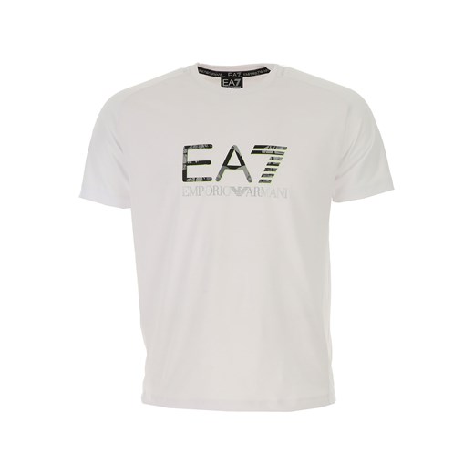 Emporio Armani Koszulka dla Mężczyzn Na Wyprzedaży w Dziale Outlet, biały, Bawełna, 2019, M XXL