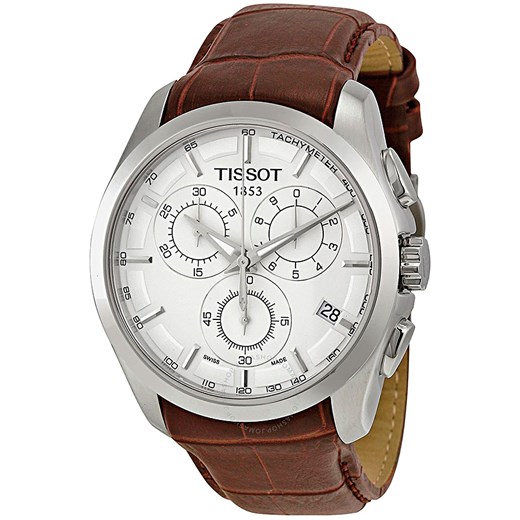Tissot Zegarek dla Mężczyzn Na Wyprzedaży, Couturier Chronograph, brązowy, Skóra bydlęca, 2019