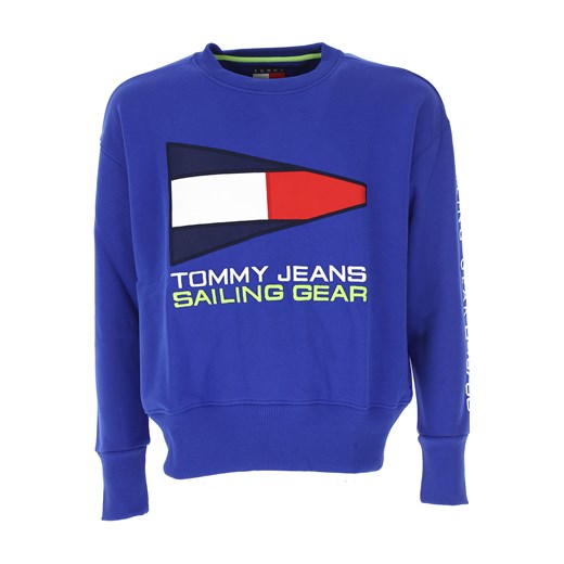 Tommy Hilfiger Bluza dla Mężczyzn Na Wyprzedaży, niebieski (Bluette), Bawełna, 2019, L S XS