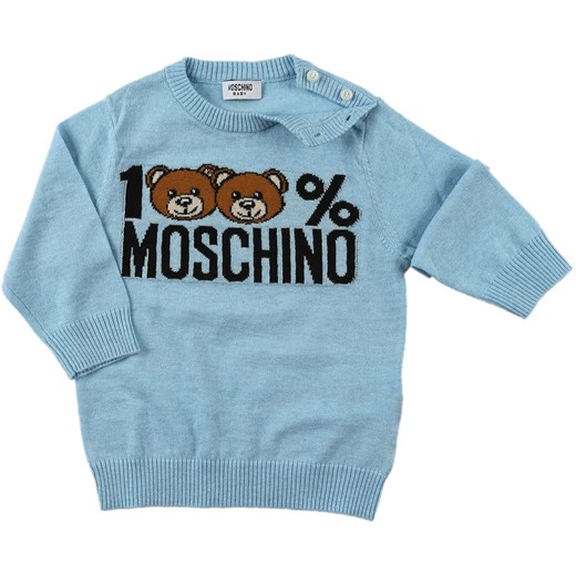 Moschino Swetry Niemowlęce dla Chłopców Na Wyprzedaży, Niebieskie niebo, Bawełna, 2019, 24M 2Y 3Y 6M 9M