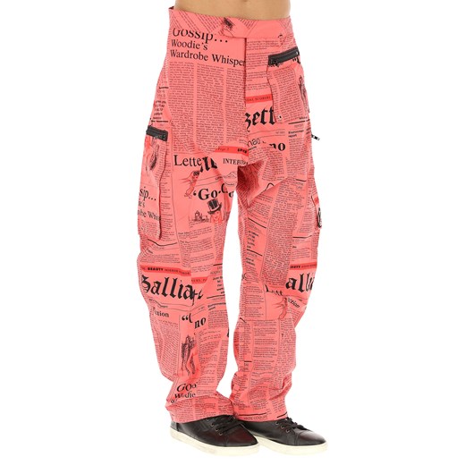 Galliano Spodnie dla Mężczyzn Na Wyprzedaży, czerwony, Poliamid, 2019, L XL XL