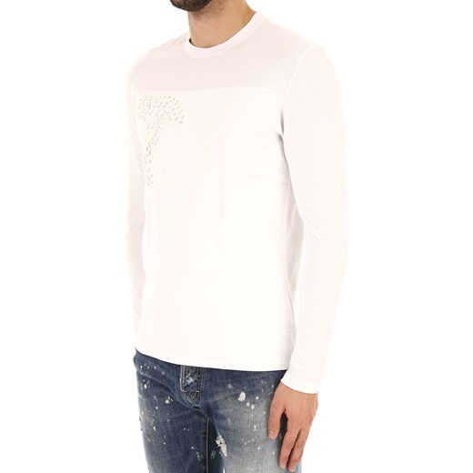 Versace Koszulka dla Mężczyzn Na Wyprzedaży, biały, Bawełna, 2019, L XL