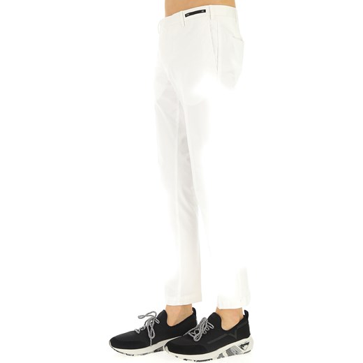 PT01 Spodnie dla Mężczyzn Na Wyprzedaży, biały, Bawełna, 2019, 54 56