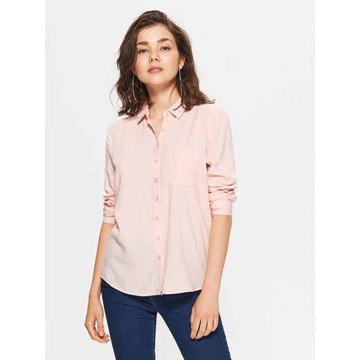 Cropp - Gładka koszula - Różowy  Cropp XS 