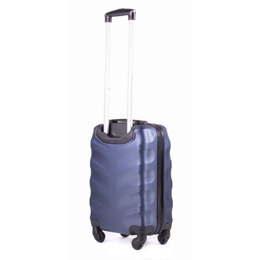 Mała walizka podróżna na kółkach (bagaż podręczny) SOLIER STL402 ABS S granatowa  Solier  Skorzana.com