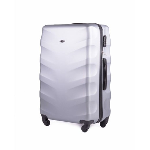 Średnia walizka podróżna na kółkach SOLIER STL402 M ABS srebrna  Solier  Skorzana.com
