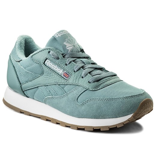 Buty Reebok - Cl Leather Estl BS9724 Whisper Teal/White Reebok  40.5 promocja eobuwie.pl 