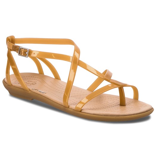 Japonki CROCS - Isabella Gladiator Sandal W 204914 Dark Gold/Gold Crocs  38.5 wyprzedaż eobuwie.pl 