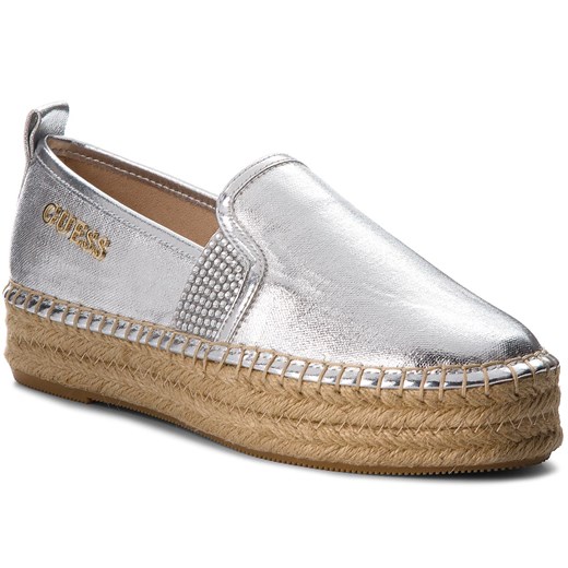 Espadryle GUESS - Rela FLRLE2 FAM14 SILVE  Guess 41 okazja eobuwie.pl 