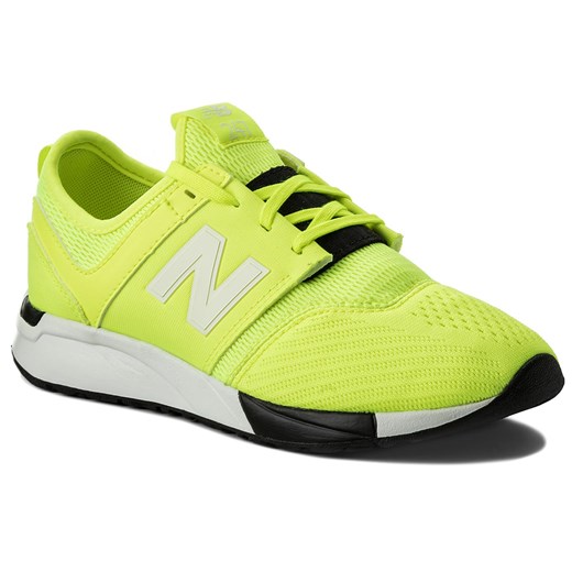 Sneakersy NEW BALANCE - KL274C8G Żółty New Balance zielony 37.5 promocyjna cena eobuwie.pl 
