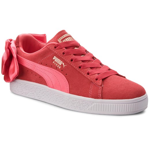Sneakersy PUMA - Suede Bow Jr 367316 02 Paradise Pink/Paradise Pink czerwony Puma 36 wyprzedaż eobuwie.pl 