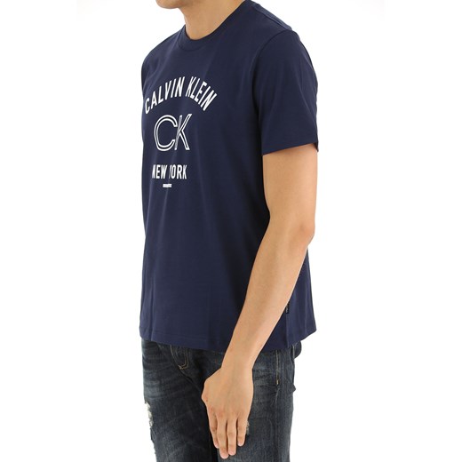 Calvin Klein Koszulka dla Mężczyzn, Navy Blue, Cotton, 2017, M S XL  Calvin Klein XL RAFFAELLO NETWORK