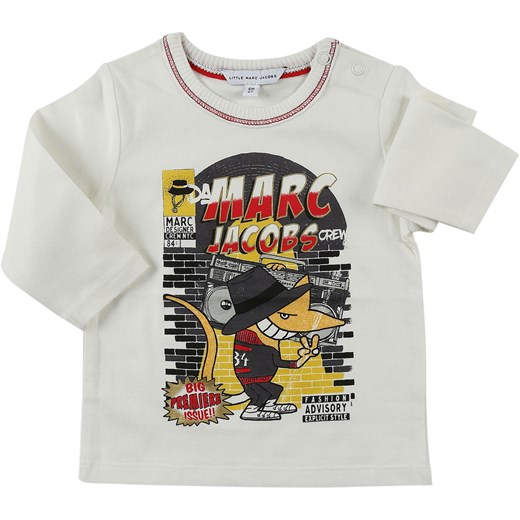 Marc Jacobs Koszulka Niemowlęca dla Chłopców, White, Cotton, 2017, 12M 18M 2Y 3Y 6M 9M  Marc Jacobs 2Y RAFFAELLO NETWORK