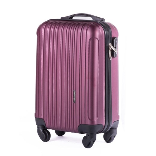 Mała walizka podróżna na kółkach (bagaż podręczny) SOLIER STL2011 ABS bordowa  Solier  Skorzana.com