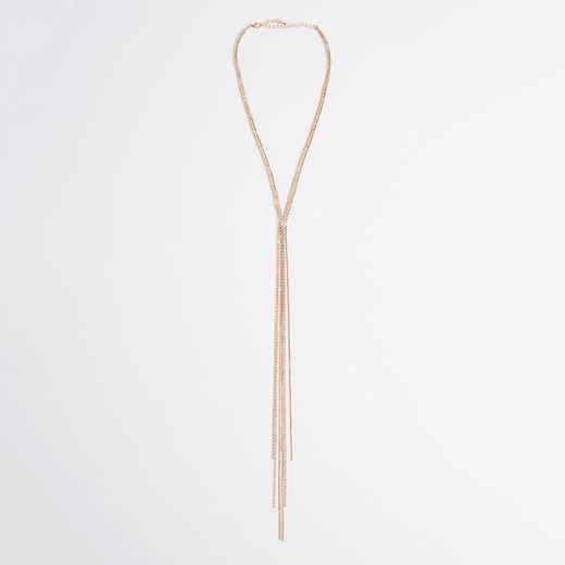 Mohito - Długi naszyjnik z łańcuszkami - Złoty  Mohito One Size 