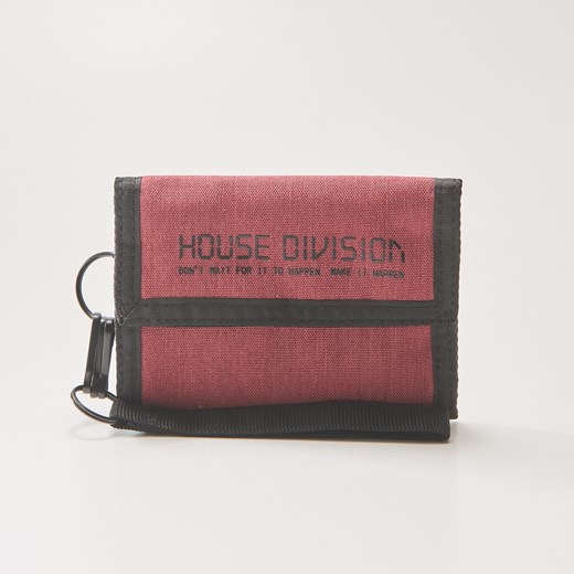 House - Materiałowy portfel z brelokiem - Bordowy  House One Size 
