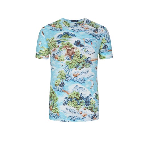 Polo Ralph Lauren, T-shirt z nadrukiem na całej powierzchni Jasnoniebieski