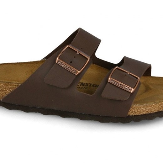 Klapki Birkenstock Arizona Dark Brown 0051701 - BRĄZOWY Birkenstock 41 sneakerstudio.pl