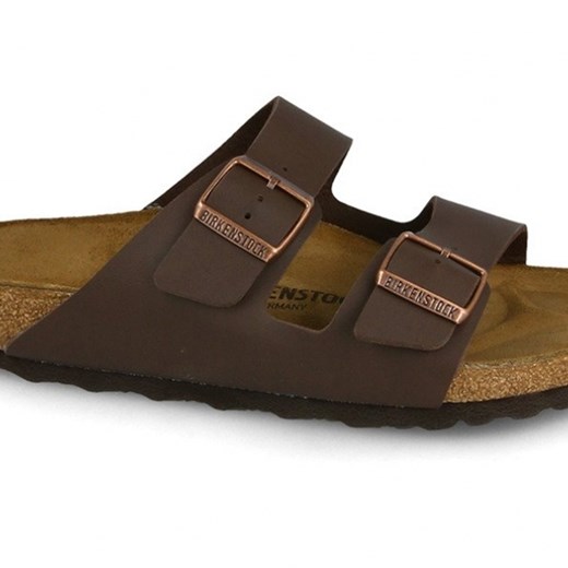 Klapki Birkenstock Arizona Dark Brown 0051701 - BRĄZOWY  Birkenstock 41 sneakerstudio.pl