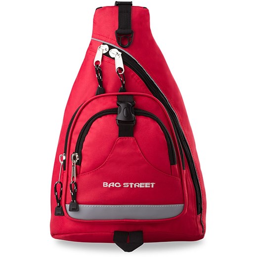 Sportowy plecak na 1 ramię bag street - czerwony
