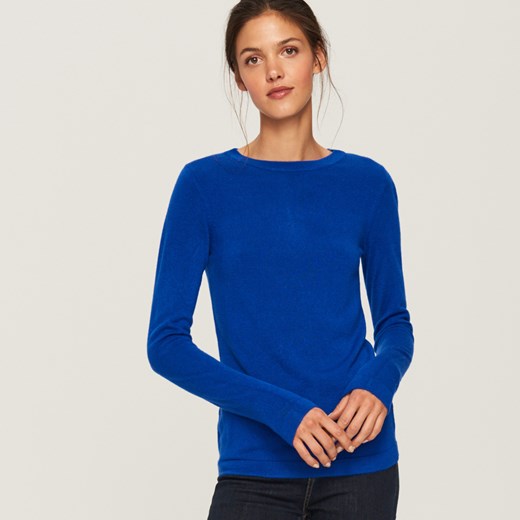 Reserved - Dopasowany sweter - Niebieski  Reserved XL 