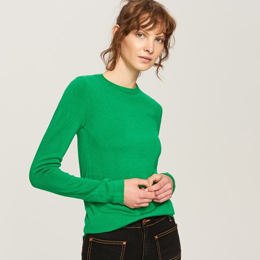 Reserved - Dopasowany sweter - Zielony Reserved XL