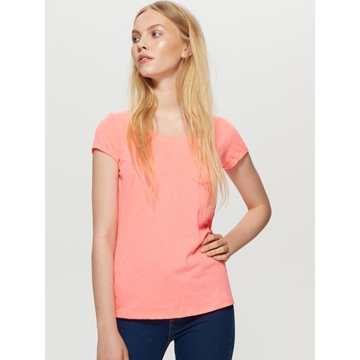 Cropp - Gładka koszulka - Różowy  Cropp M 