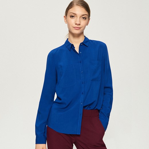 Sinsay - Luźna koszula - Niebieski  Sinsay XL 