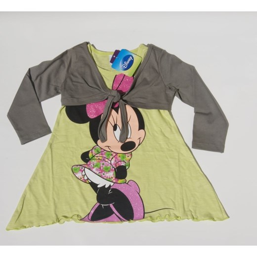 Tunika dla dziewczynki zielona z bolerkiem -Myszka Mini