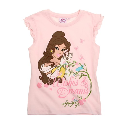 Bluzka dziewczęca Księżniczki Disney Bella różowa