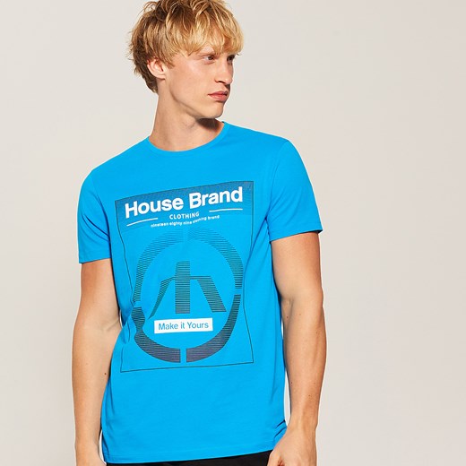 House - T-shirt house - Turkusowy  House L 