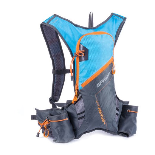 Plecak 5L Sprinter Spokey (szaro-niebiesko-pomarańczowy)