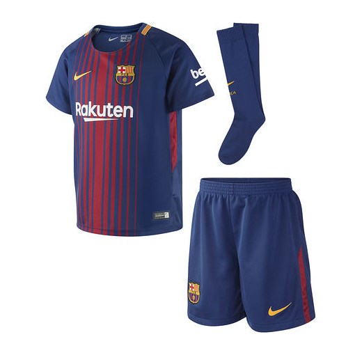 Zestaw chłopięcy FC Barcelona Stadium Home Nike (granatowo-czerwony)