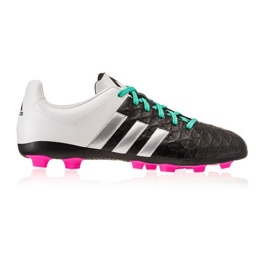 Buty piłkarskie korki ACE 15.4 FG Junior Adidas (biało-czarne)