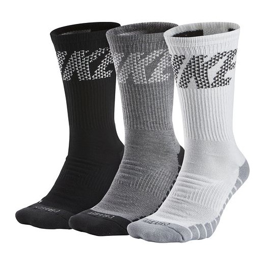 Skarpety Crew Socks 3 pary Nike (białe/szare/czarne)