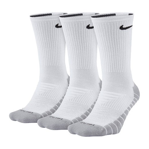 Skarpety tenisowe Dry Cushion Crew 3 pary Nike (biało-szare)