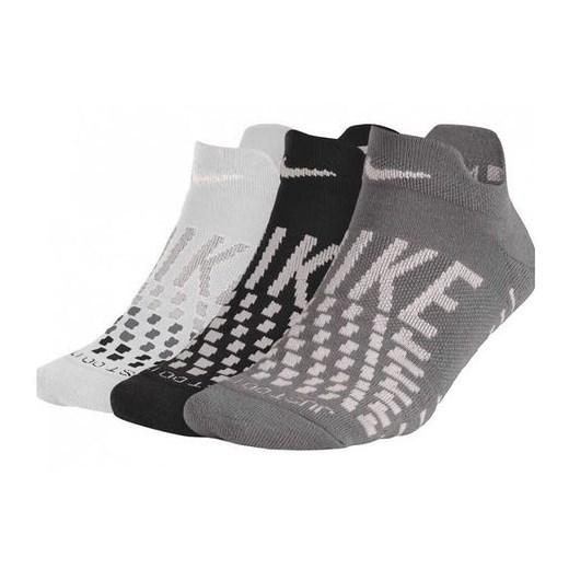 Skarpety Max Cushion Lox 3 pary Nike (białe/szare/czarne)