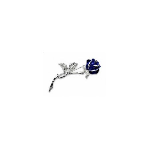 Broszka niebieska róża  Kiara uniwersalny Kiara, Sztuczna Biżuteria Jablonex