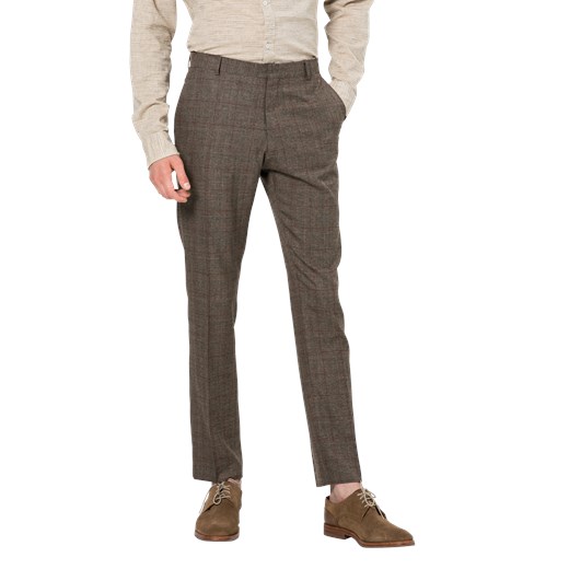 Garnitur 'SLHSLIM-MYLOLOGAN BROWN CHECK SUIT B' Selected Homme 50 AboutYou
