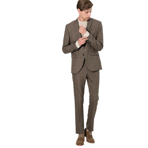 Garnitur 'SLHSLIM-MYLOLOGAN BROWN CHECK SUIT B' Selected Homme 50 AboutYou