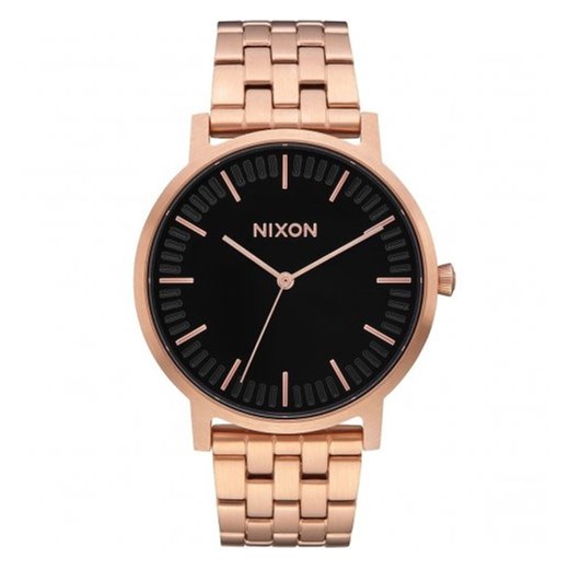 Zegarek Nixon PORTER ALL ROSE GOLD / BLACK - NIXON A10571932 Nixon   otozegarki okazja 