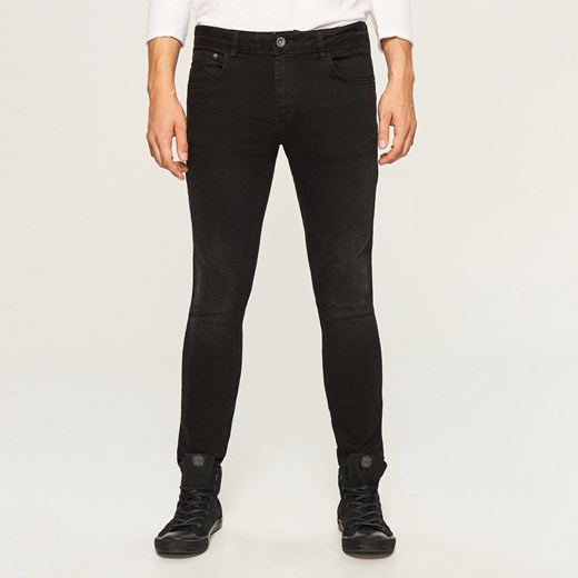 Reserved - Spodnie jeansowe slim fit - Czarny  Reserved 28 
