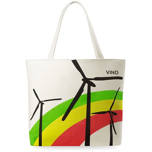Torebka damska eko torba na zakupy kolory printy -  wiatraki