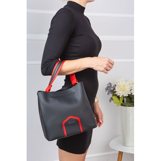 Czarno-czerwona torebka  MONNARI Made2wear   
