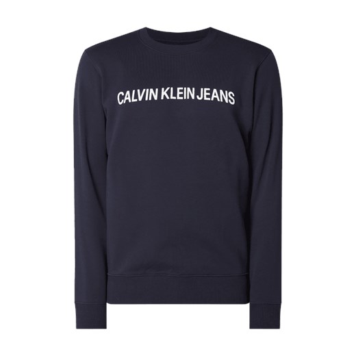 Bluza z nadrukowanym logo Calvin Klein czarny XS Fashion ID GmbH & Co. KG